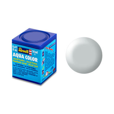 TINTA ACRÍLICA AQUA COLOR SOLÚVEL EM ÁGUA CINZA CLARO SEDA 18ML 371 REVELL REV 36371